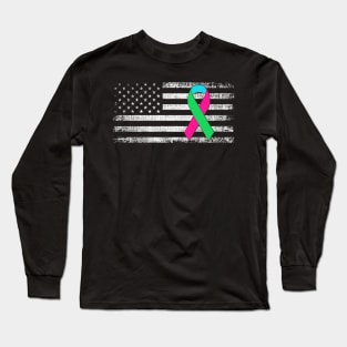 Metastatic Breast Cancer Awareness Shirts Warriors Women Girls Long Sleeve T-Shirt